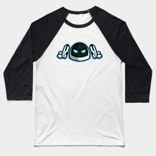 astronaut head carrying two space guns vector character Baseball T-Shirt